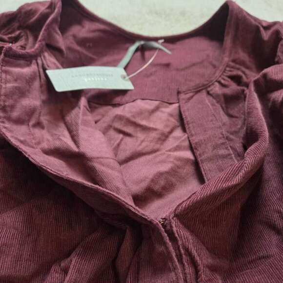 New MP By Anthropologie The Somerset maxi dress: Corduroy edition Roasted Beet - Picture 6 of 12